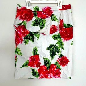 Floral Ruffle Skirt
